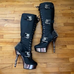Demonia Muerto-2028 Vegan Leather Boots